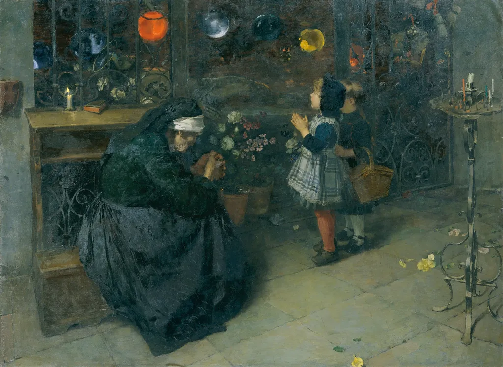 Karfreitag, by Albin Egger-Lienz, oil, 1896