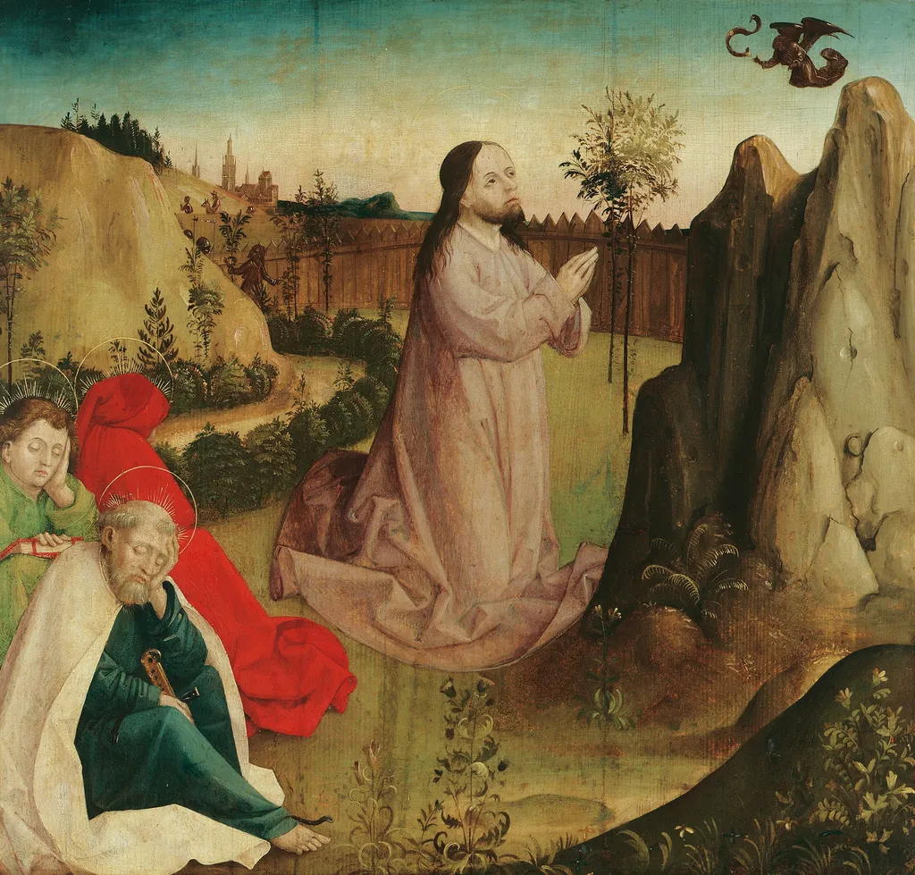 Christus am Ölberg, by Master of the Legend of St. Vitus, unspecified, 1475