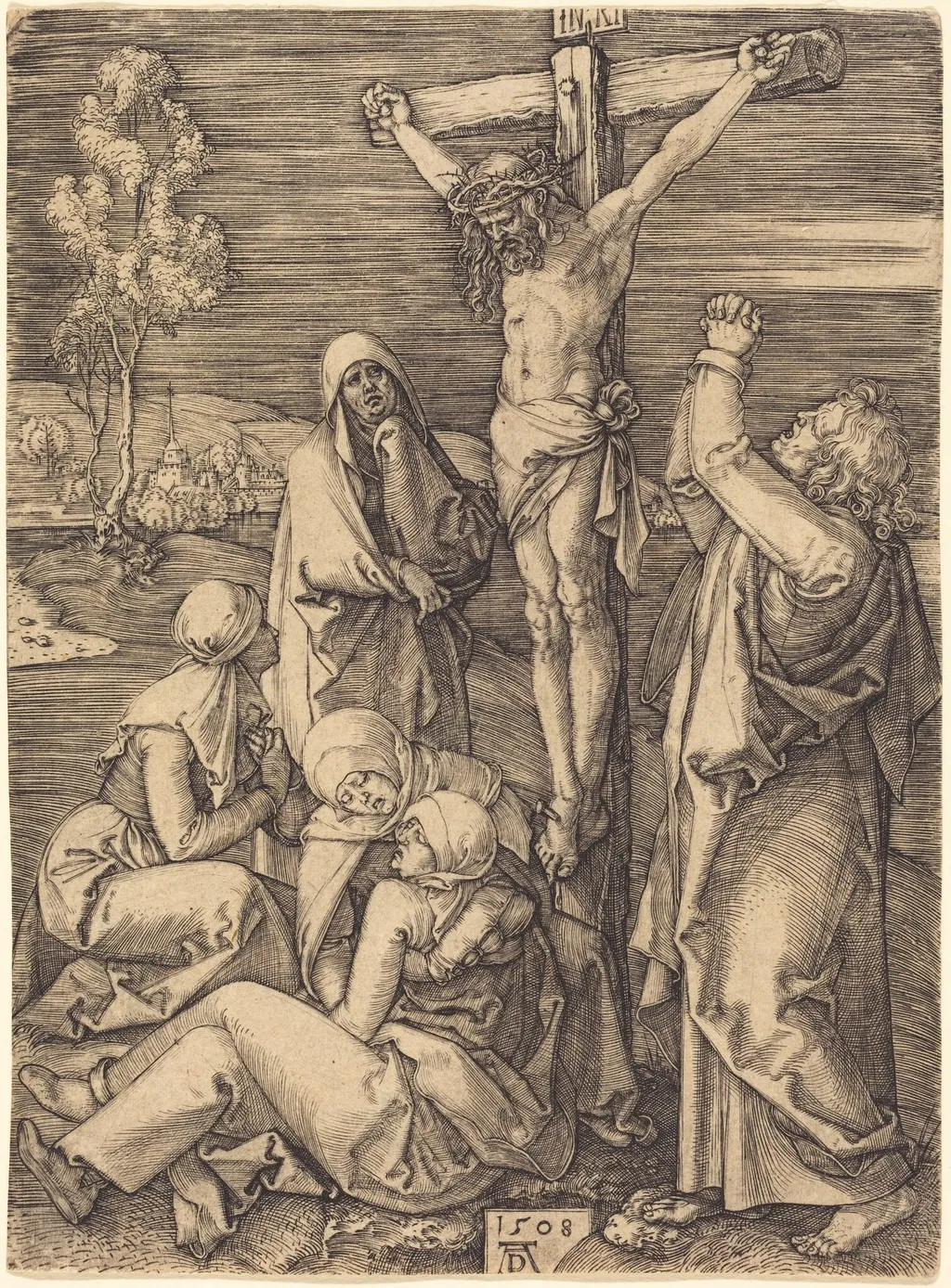 The Crucifixion, by Albrecht Dürer, ink, 1508