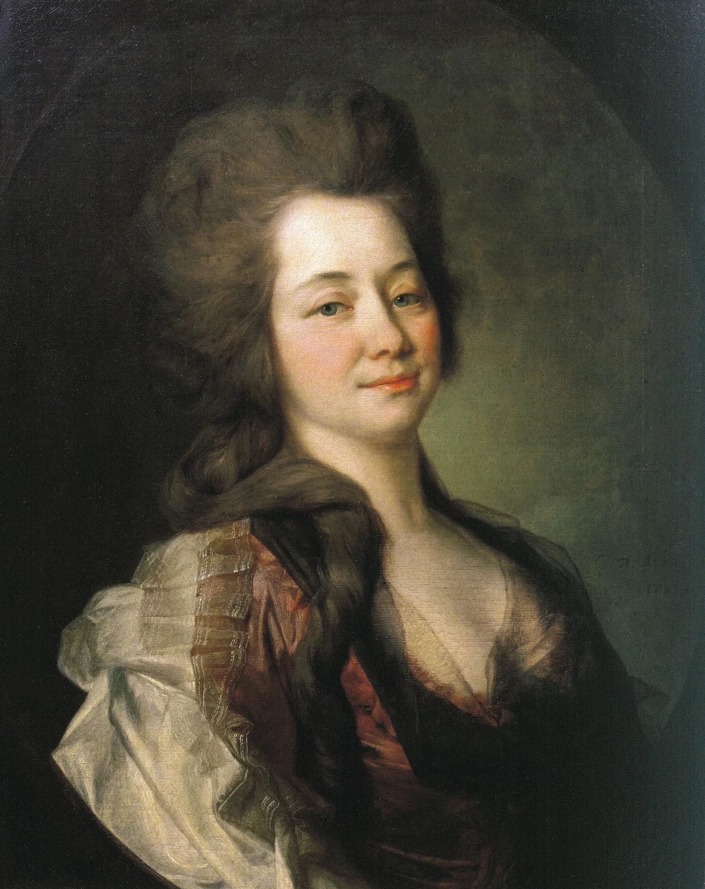 Portrait of Maria Alexeevna Lvova (Djakova) (1755-1807), detail