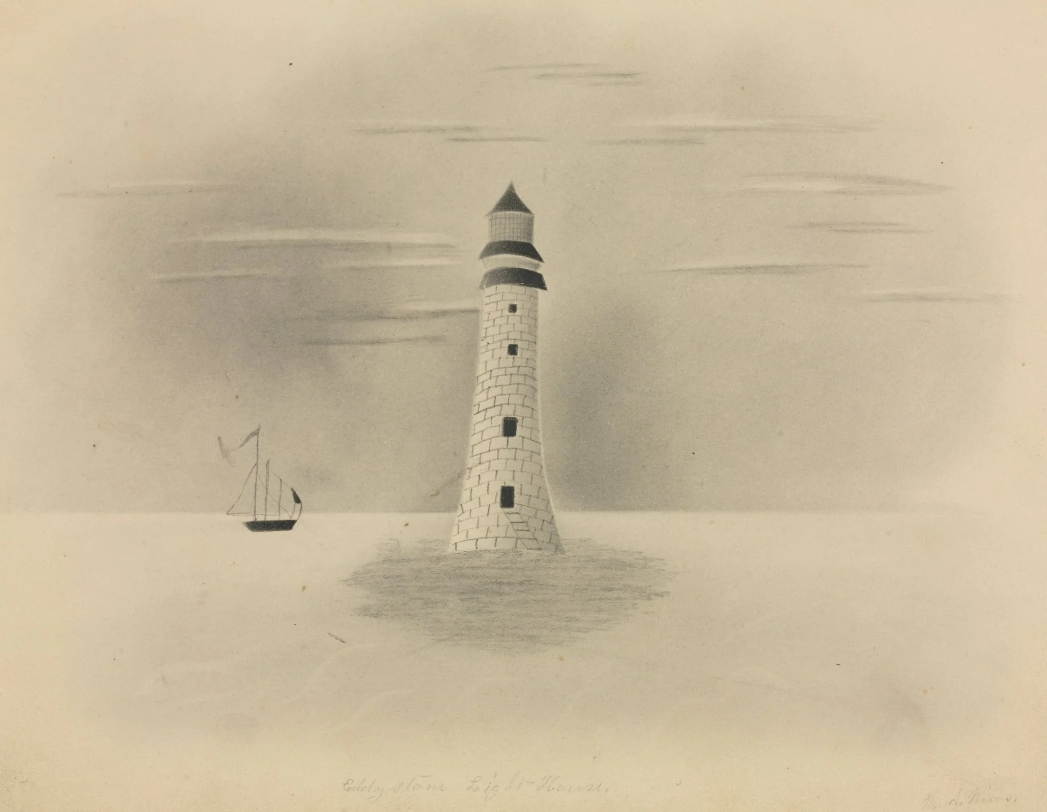 Eddystone Lighthouse, detail
