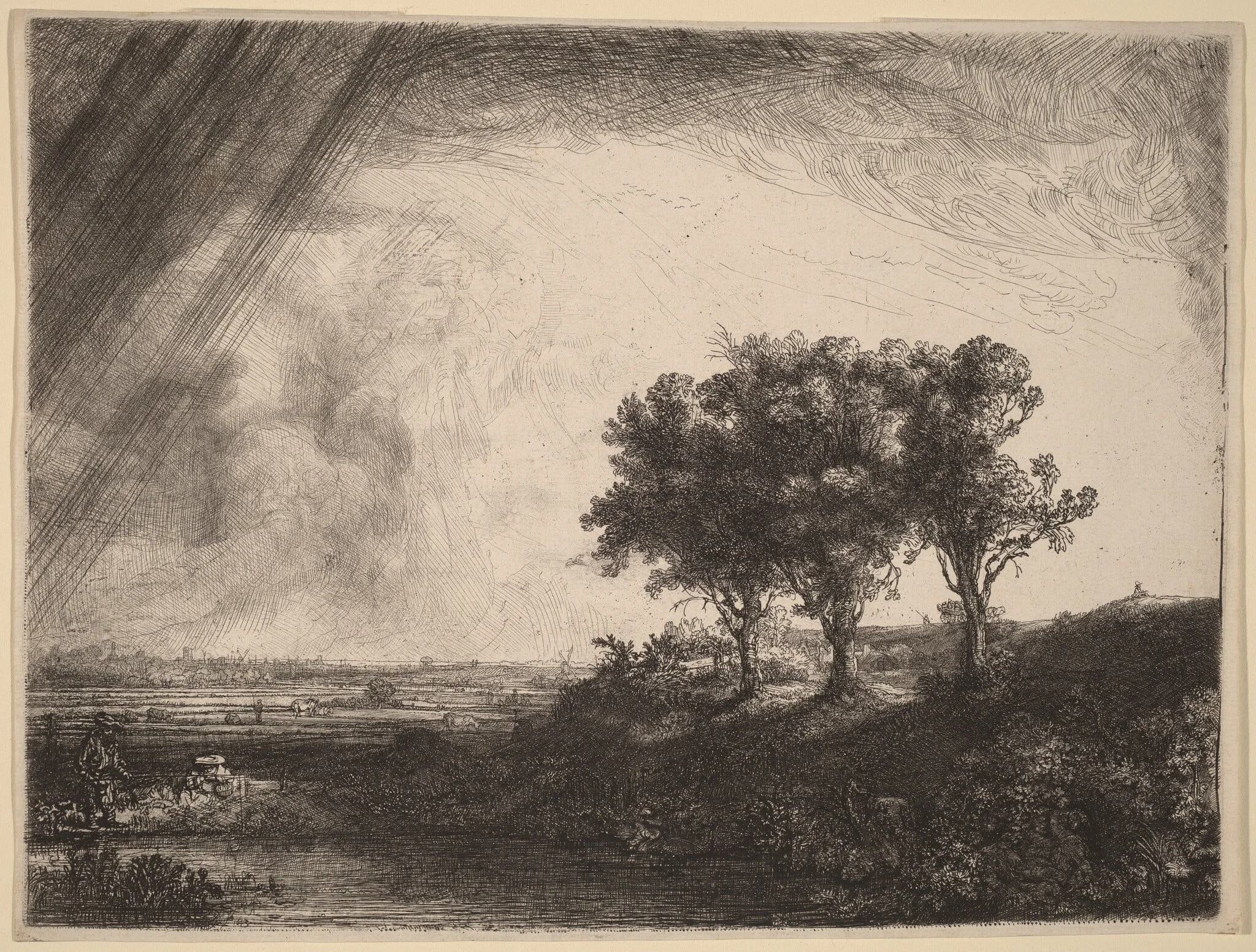 The Three Trees, detail