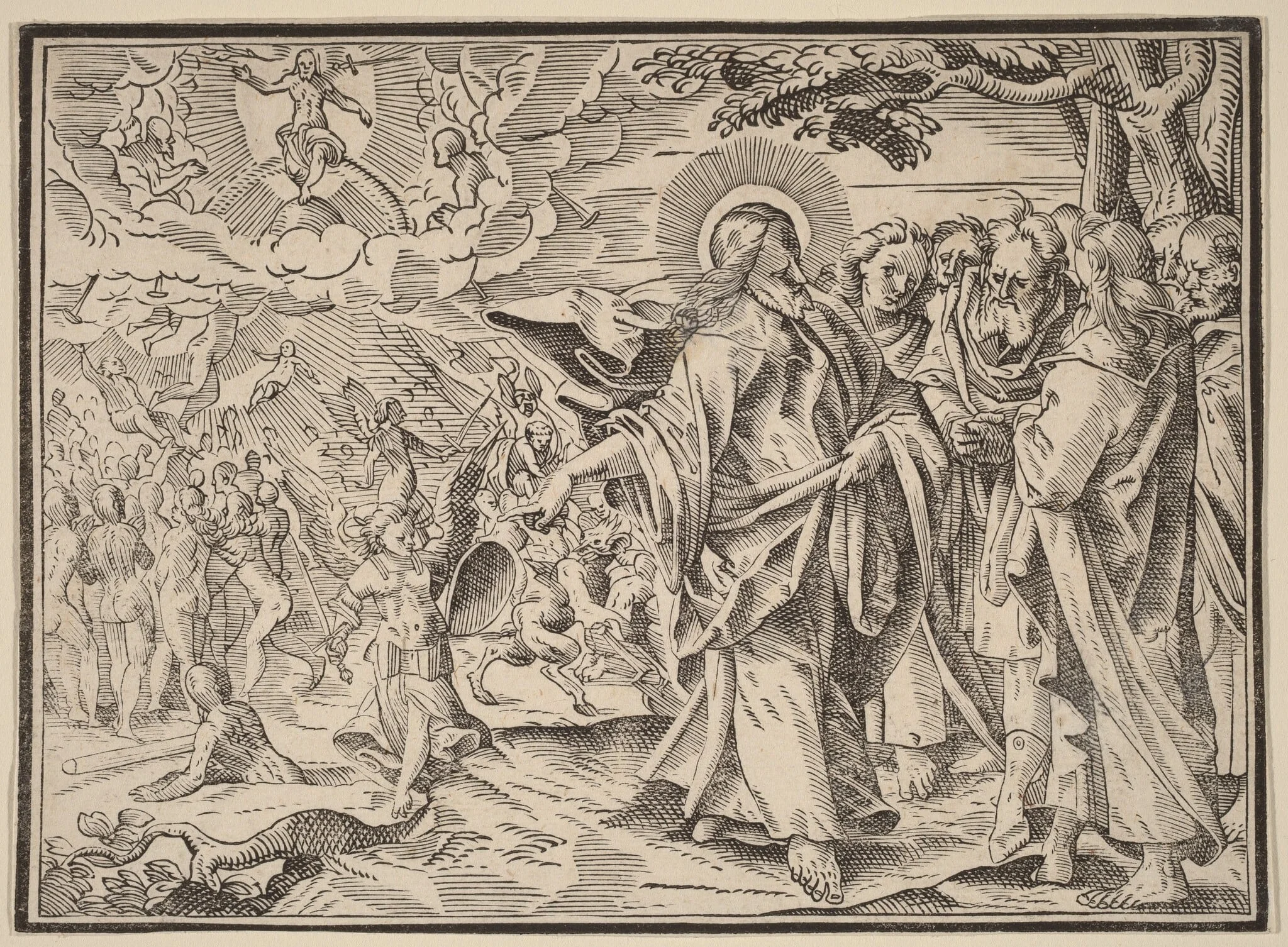 Christ Tells His Disciples of the Last Judgment, detail