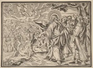 Christ Tells His Disciples of the Last Judgment, by Christoph Murer, ink, 1630