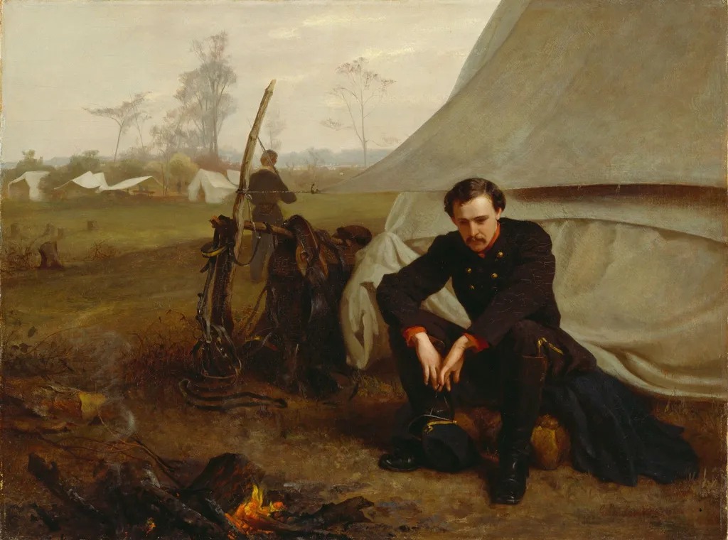 At the Front, by George Cochran Lambdin, oil, 1866