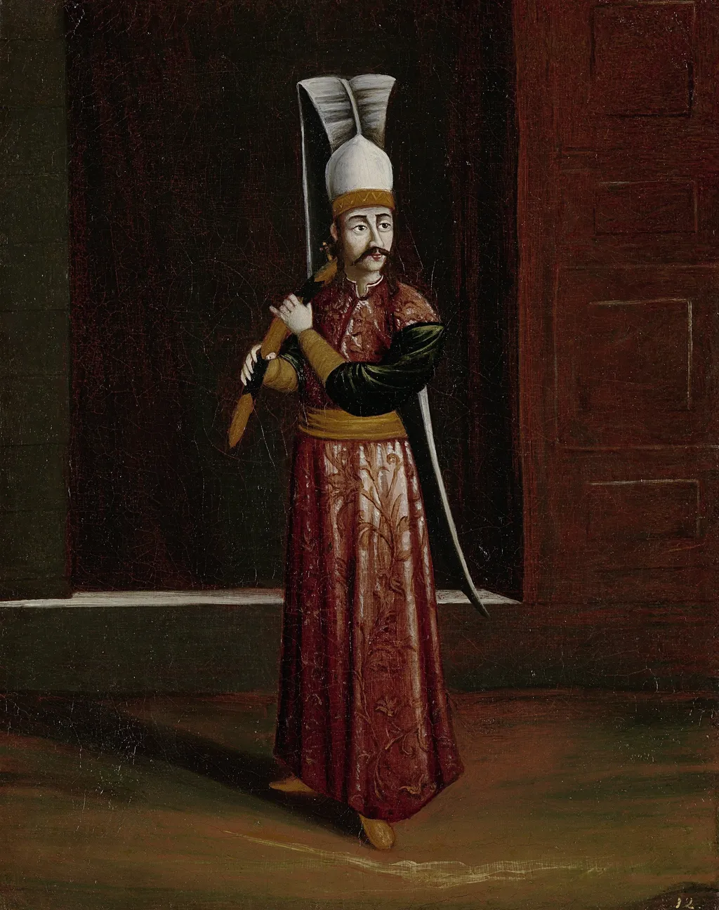 Seliktar Agassi, Equerry to the Sultan (Supreme Weapon-Bearer), by Jean Baptiste Vanmour, oil, 1718