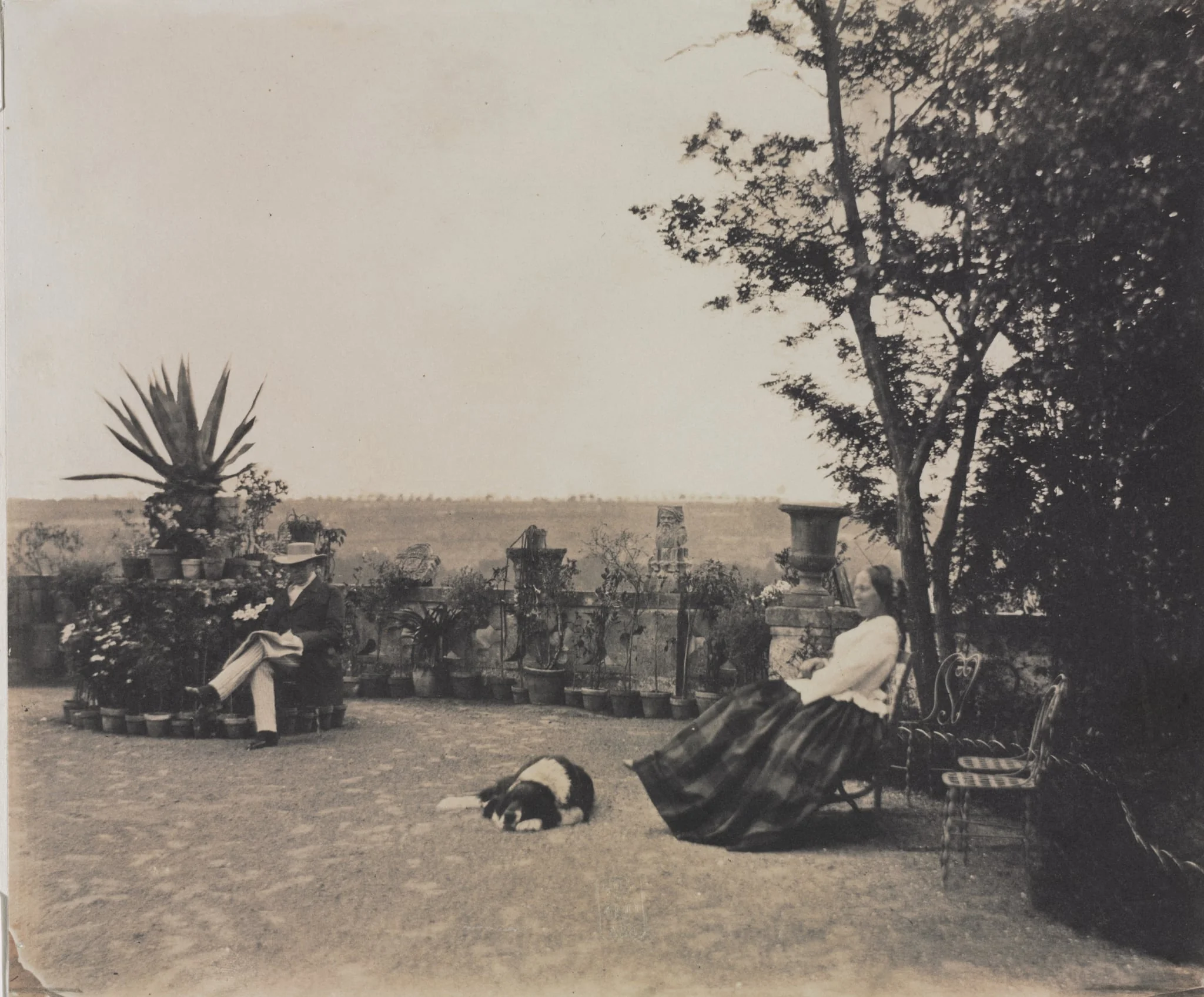 Untitled (Man and Woman Relaxing), detail