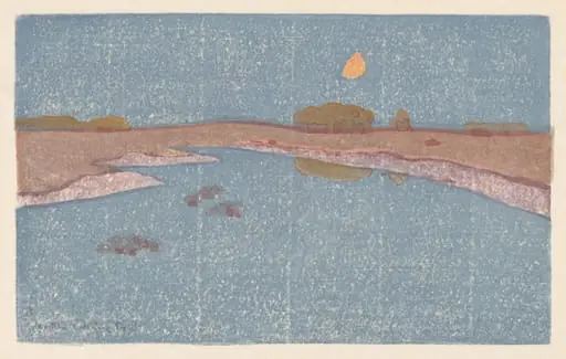 Marsh Creek, by Arthur Wesley Dow, ink, 1914
