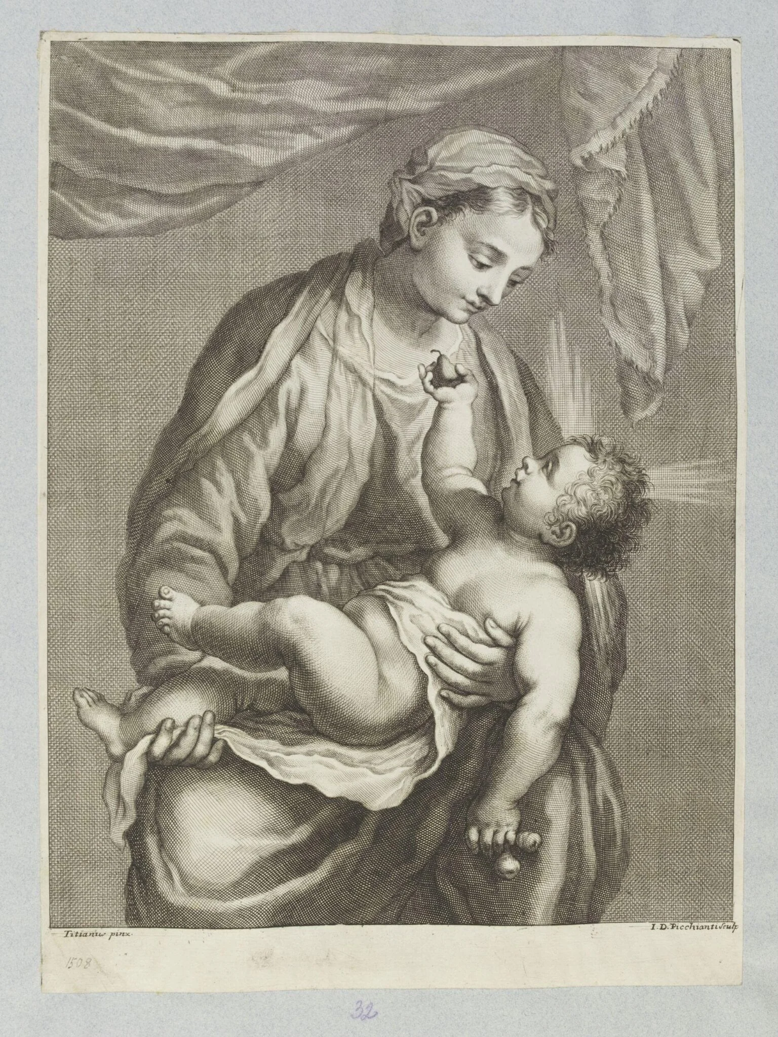 Virgin and Child, detail
