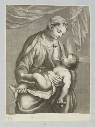 Virgin and Child, by Giovanni Domenico Picchianti, 1750
