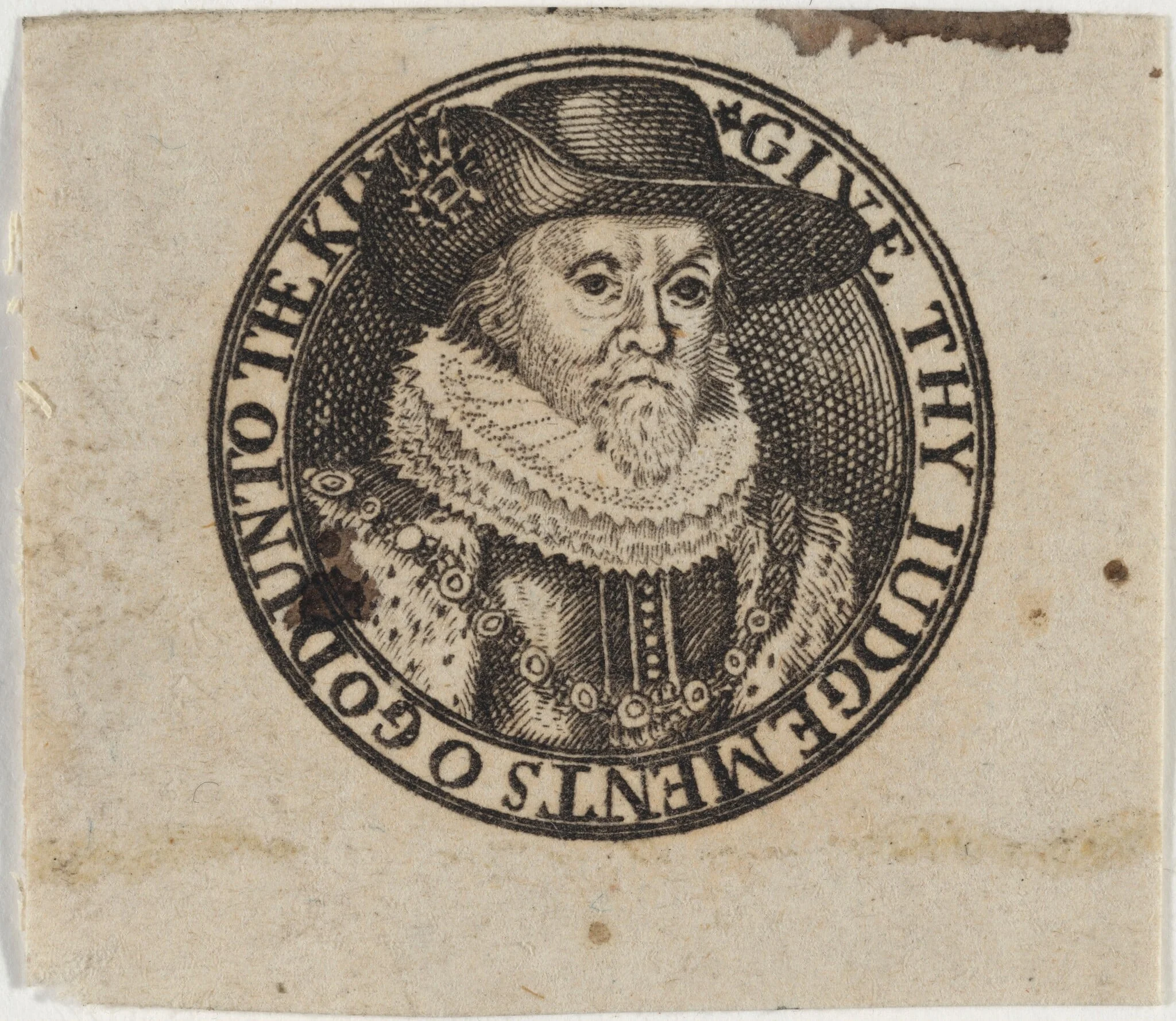 James I, King of England, detail