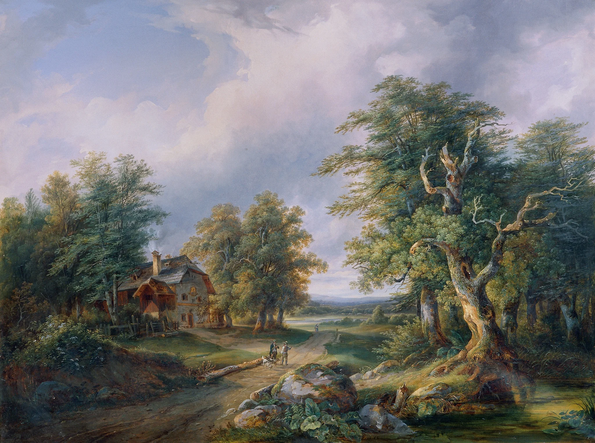 Farmstead on a Forest Road, detail