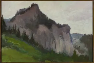 Mountain, by Władysław Ślewiński, oil, 1908