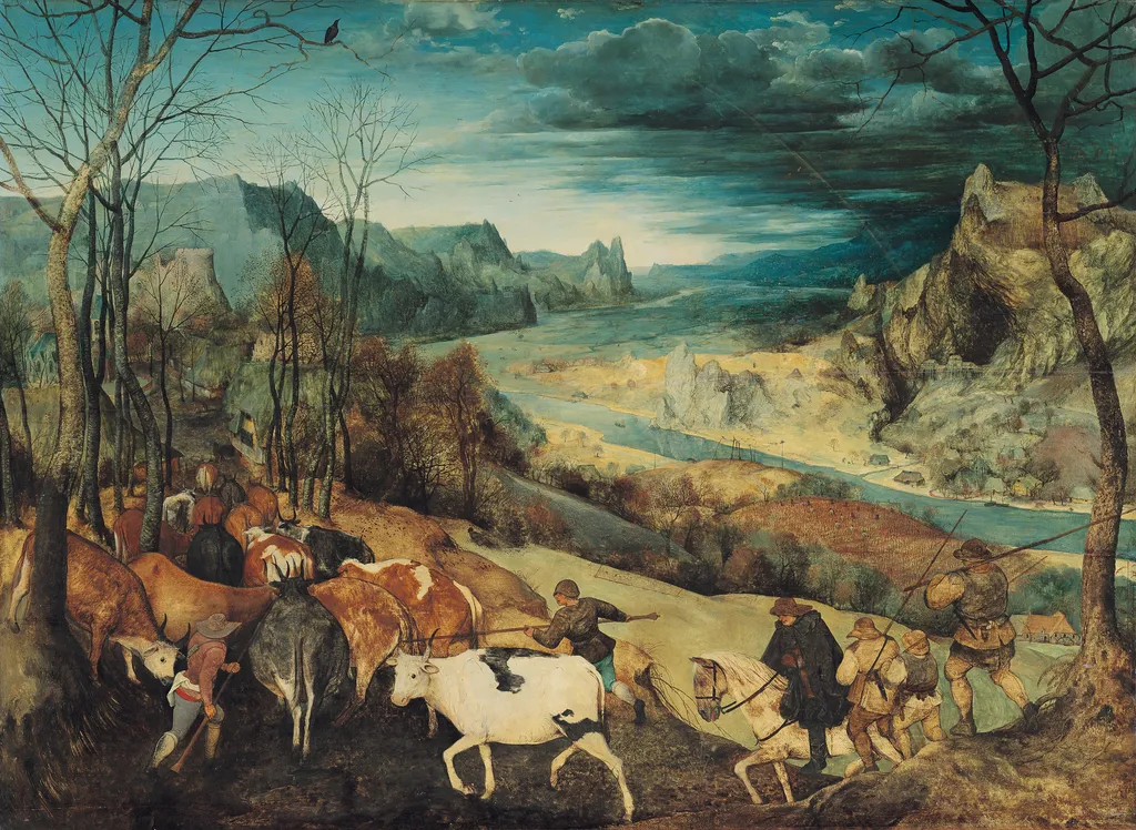 The Return of the Herd, by Pieter Brueghel the Elder, oil, 1565