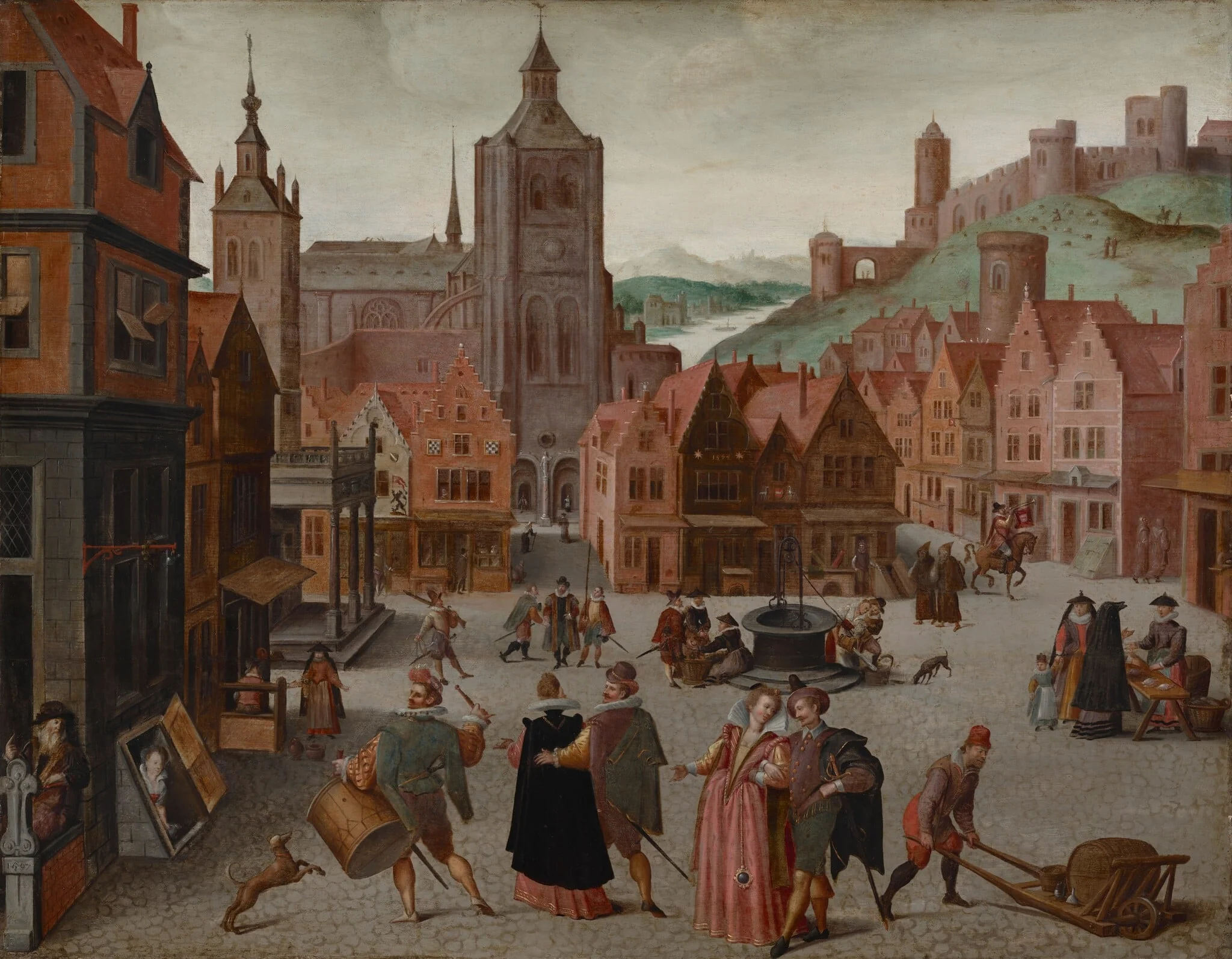 The Marketplace in Bergen op Zoom, detail