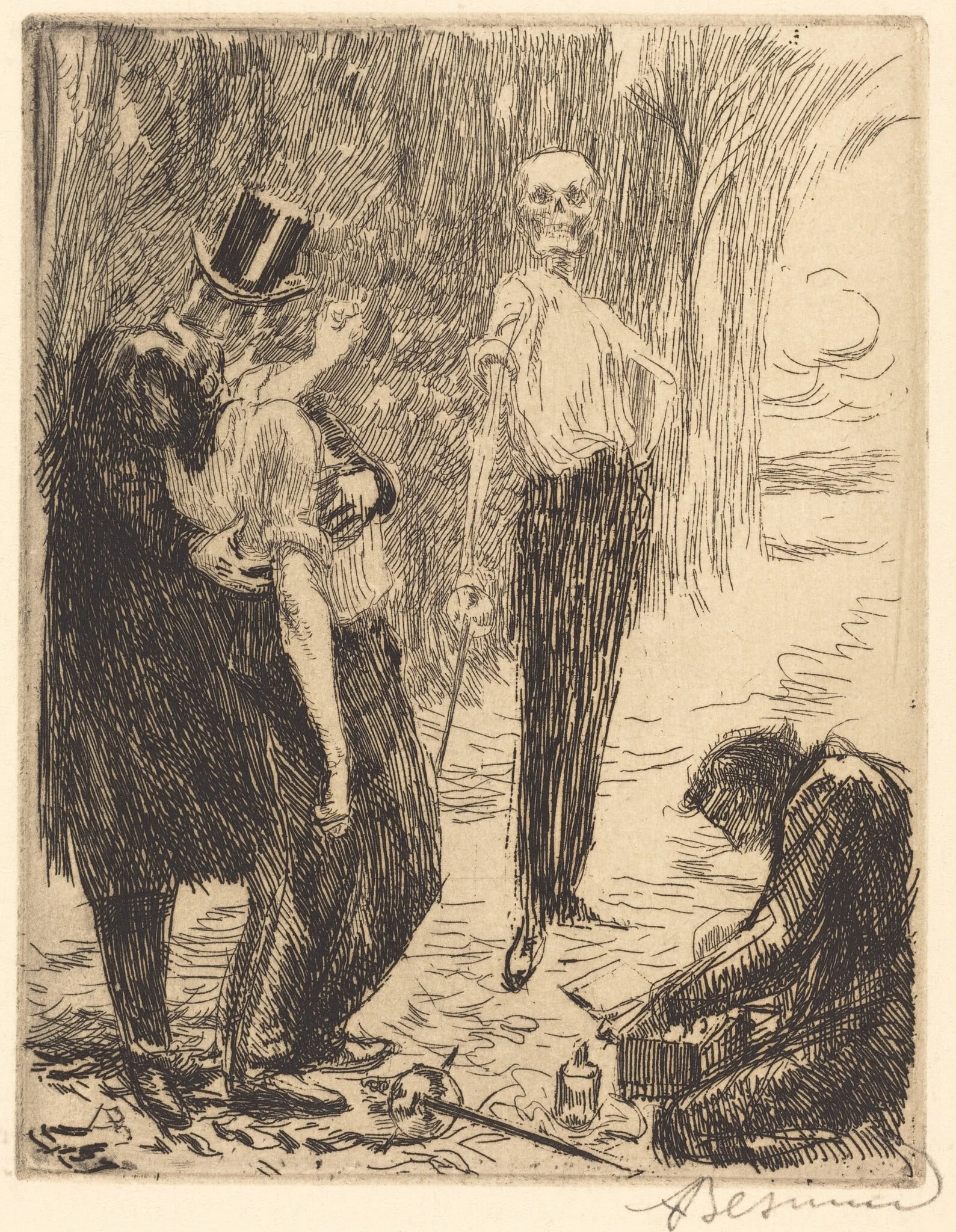 The Duel (Le duel), detail