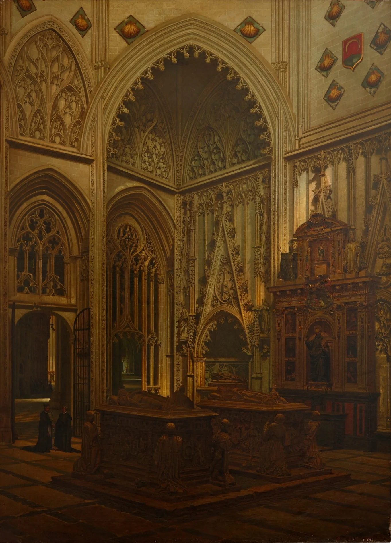 Capilla y sepulcros del condestable de Castilla don Álvaro de Luna y de su mujer doña Juana de Pimentel en la Catedral de Toledo, detail