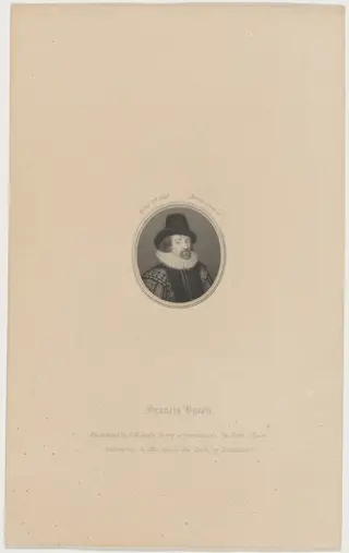 Francis Bacon, by Charles Henry Jeens, ink, 1853
