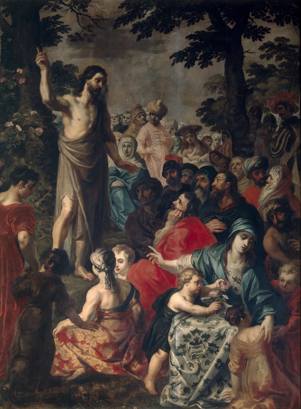 John the Baptist preaching, by Hendrick van Balen the Elder, oil, 1611