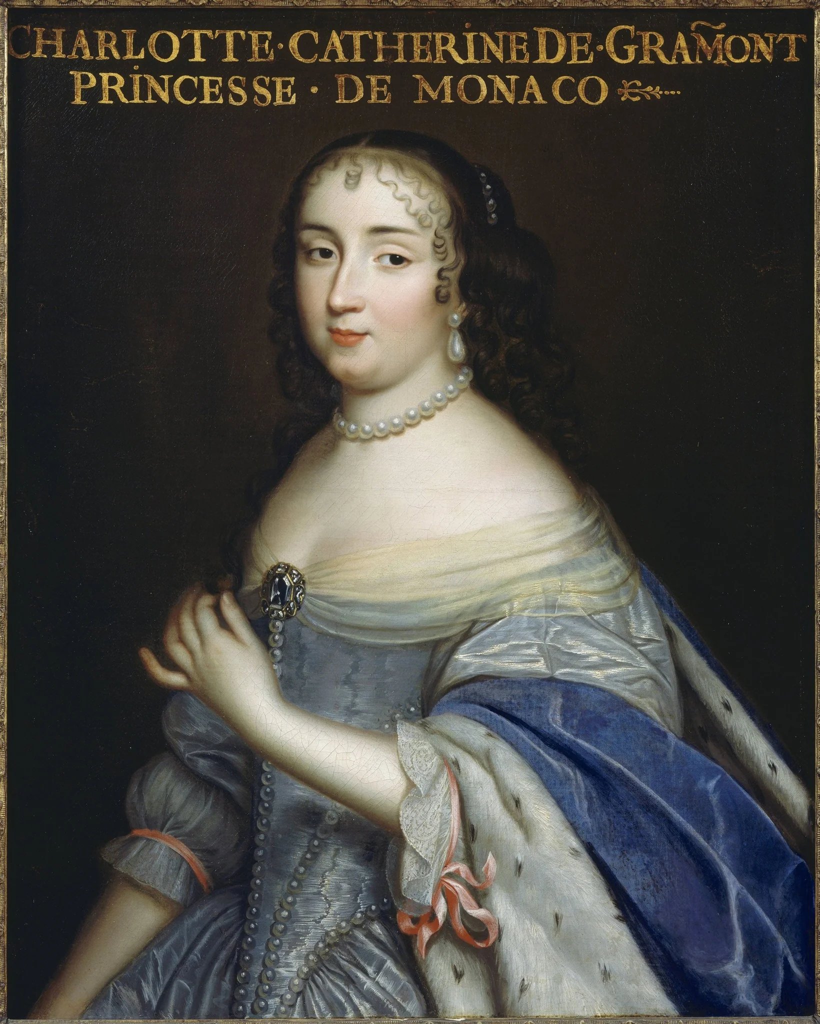 Catherine-Charlotte de Gramont, princesse de Monaco, duchesse de Valentinois, detail