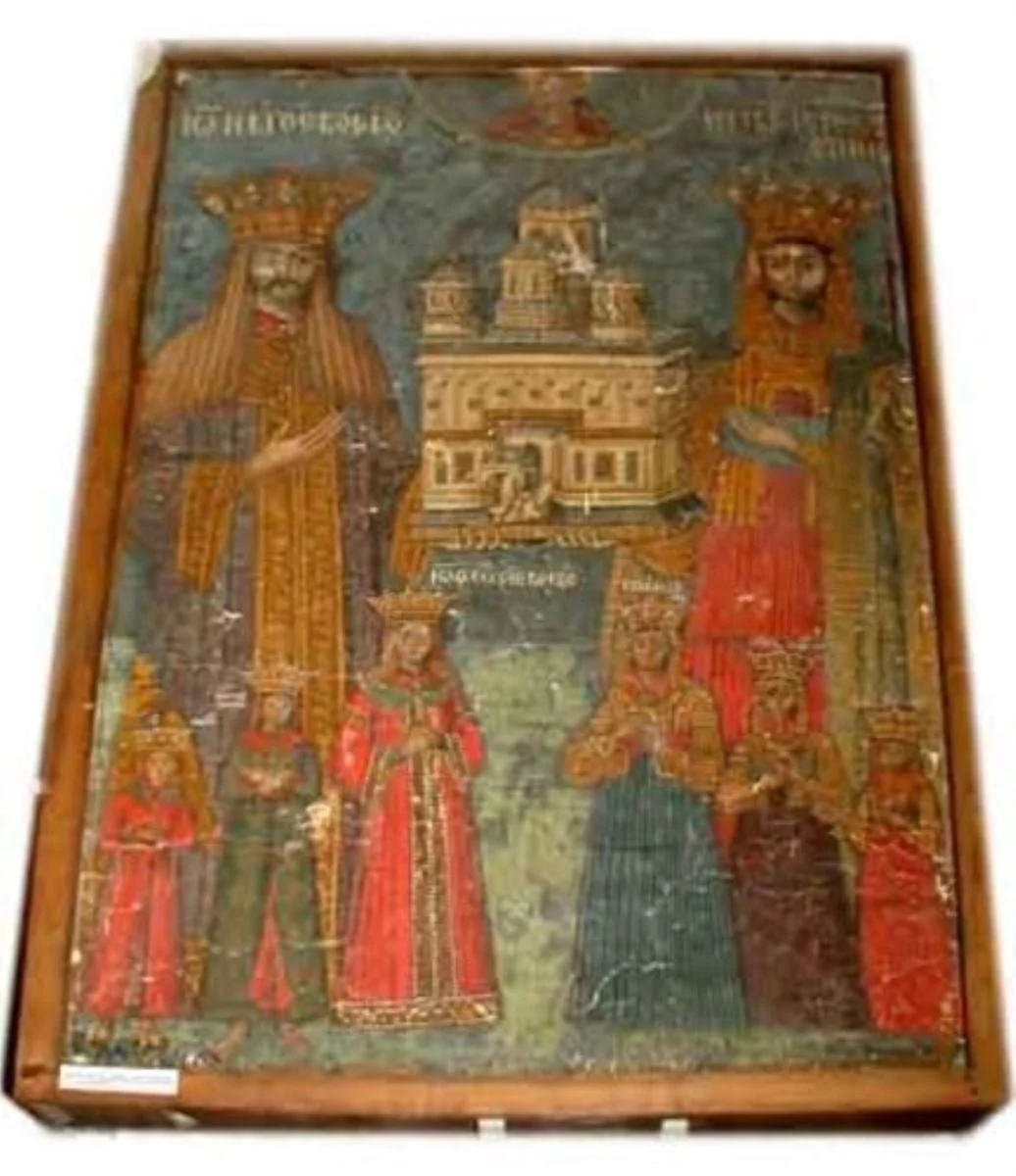 Tablou votiv al familiei lui Neagoe Basarab, detail