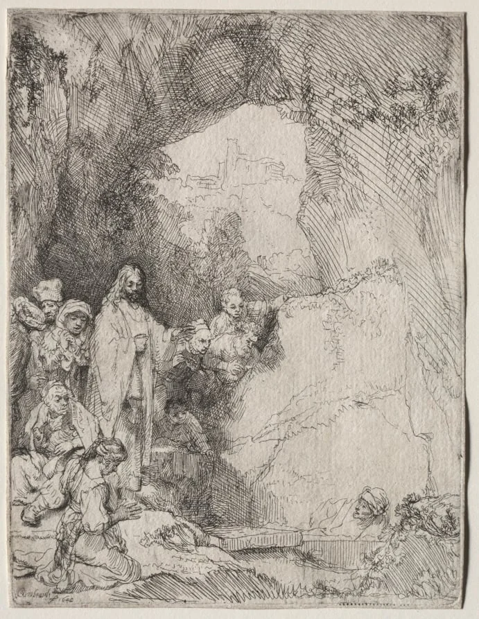 The Raising of Lazarus: Small Plate, detail