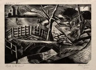 Dyke by the Road, by Paul Nash, 1922