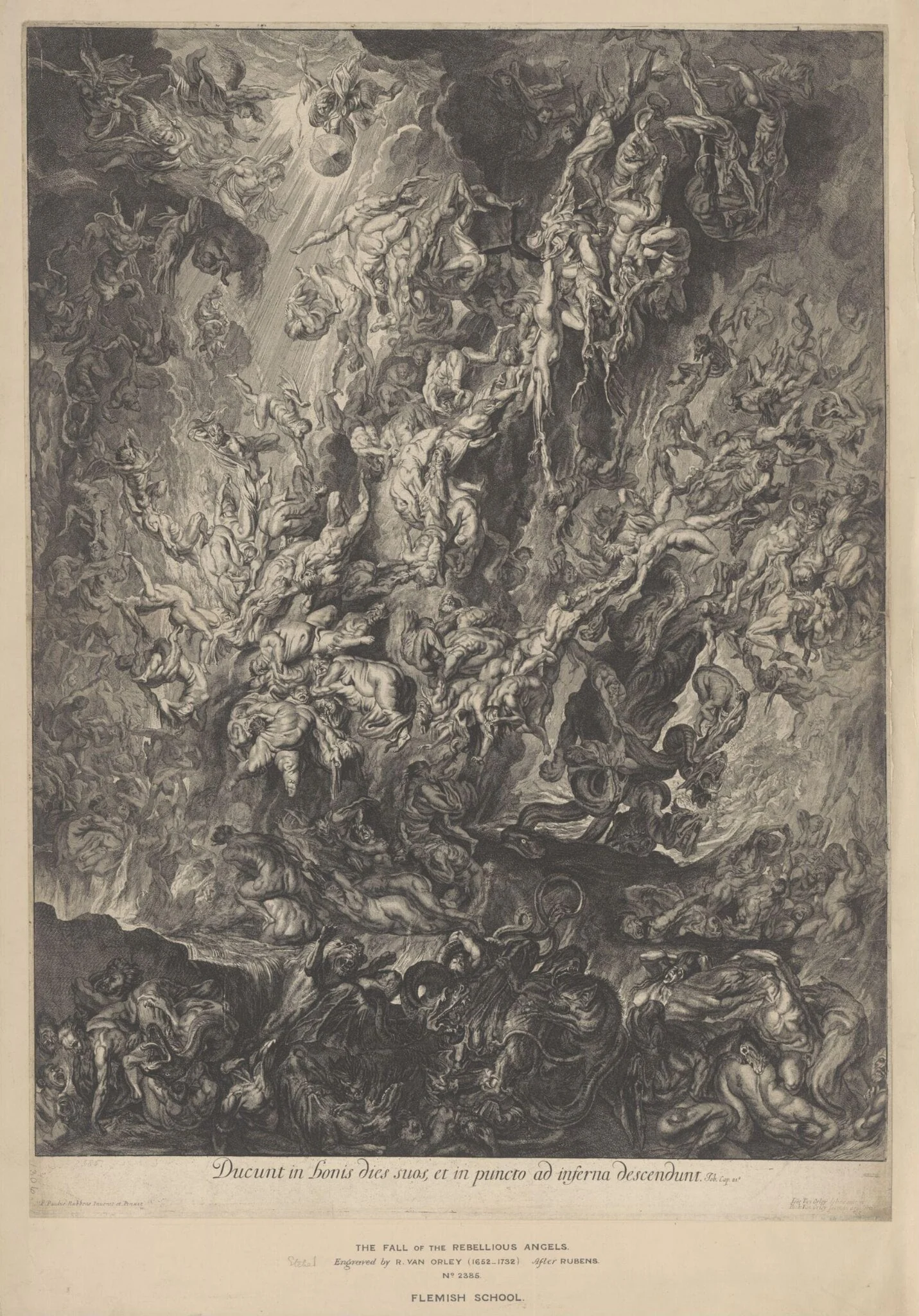 The Fall of the Rebellious Angels, detail