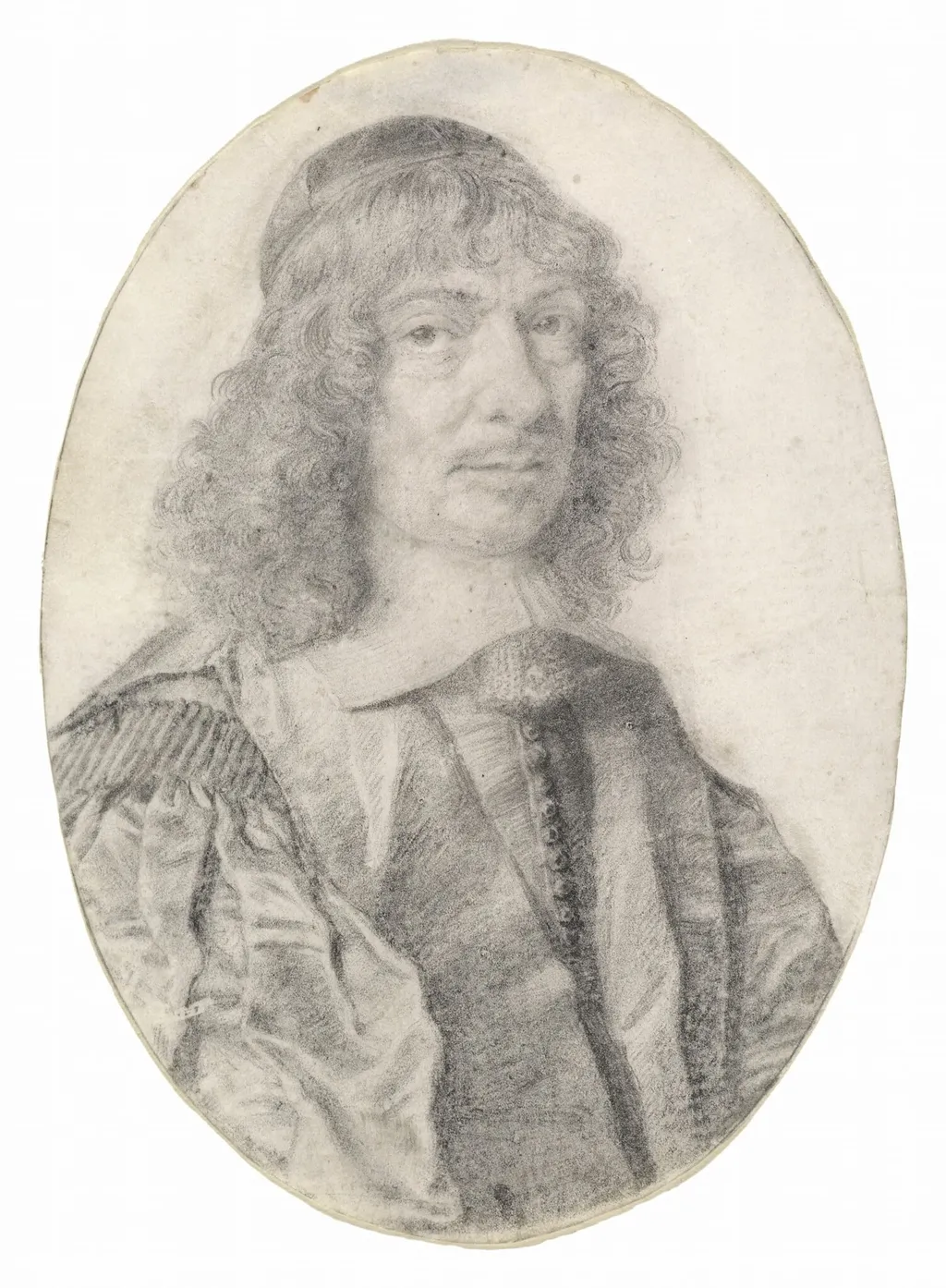 Marin Cureau de La Chambre, by Robert Nanteuil, graphite, 1656