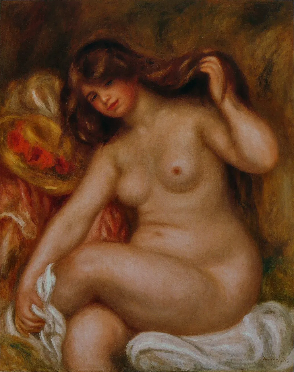 Large Bather, by Auguste Renoir, oil, 1905