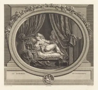 Le sommeil interrompu, by Jean Dambrun, ink, 1787