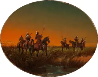 The Challenge, by John Mix Stanley, unspecified, 1870