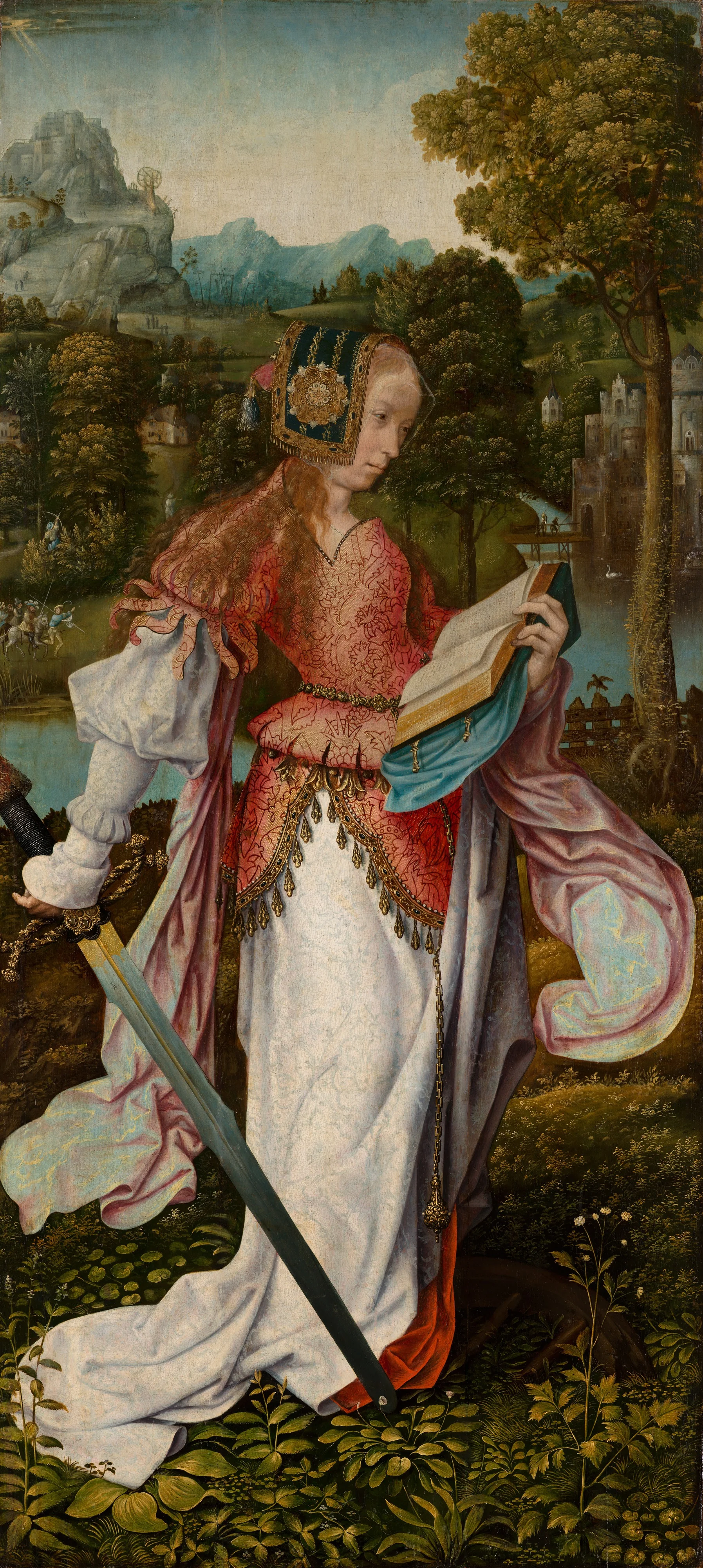 Saint Catherine, detail