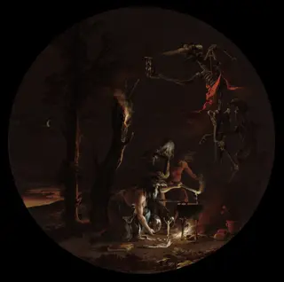 Scenes of Witchcraft: Evening, by Salvator Rosa, oil, 1640
