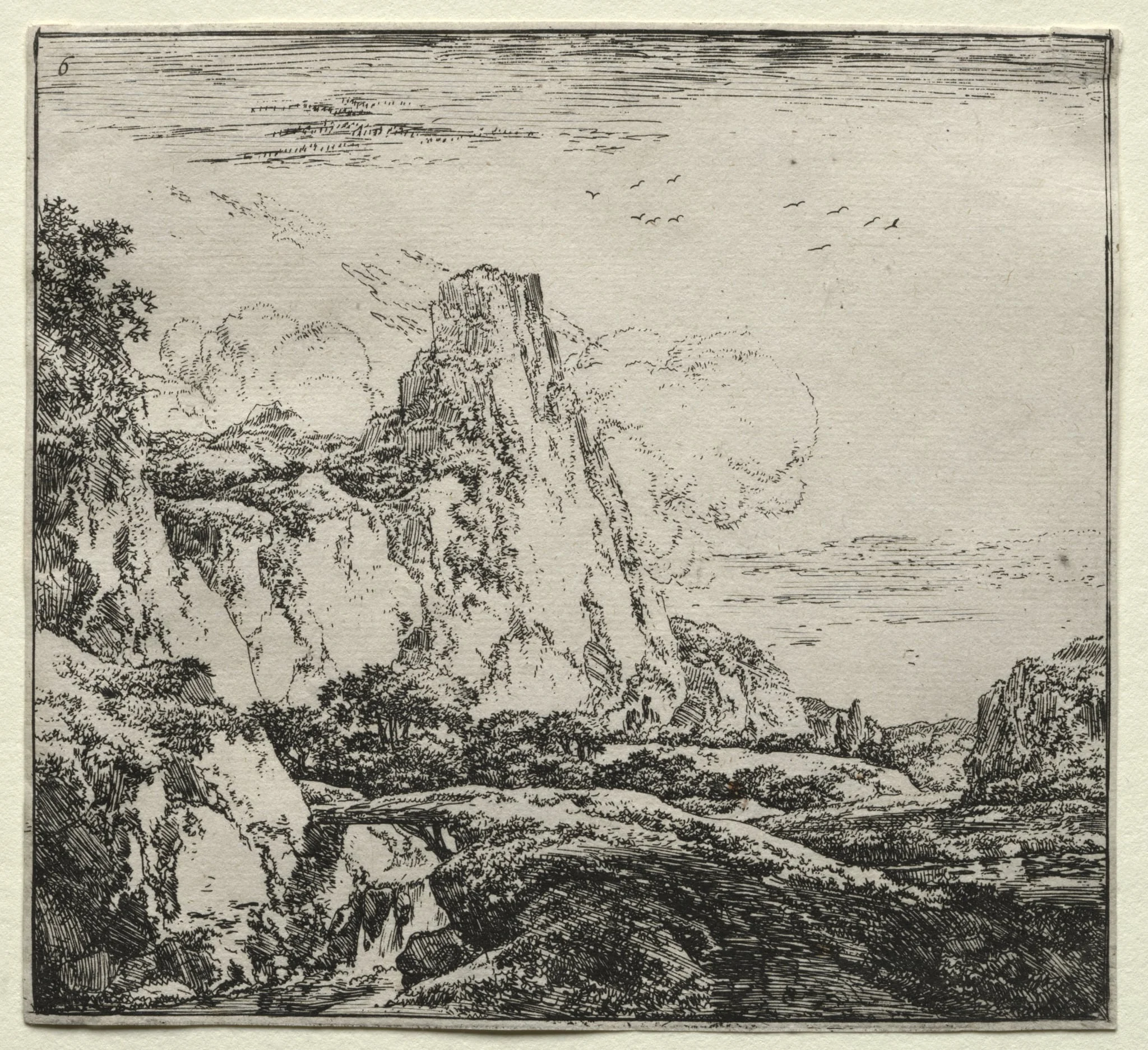 The Bridge near the Mountain, detail