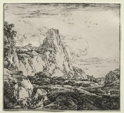 The Bridge near the Mountain, by Herman Naiwinx, 1646