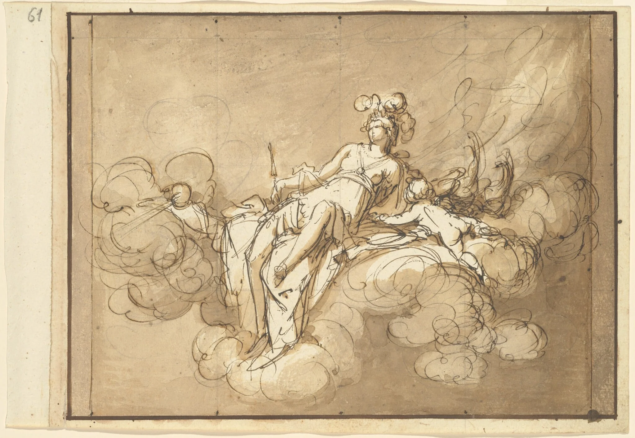 Juno Seated on the Clouds, detail