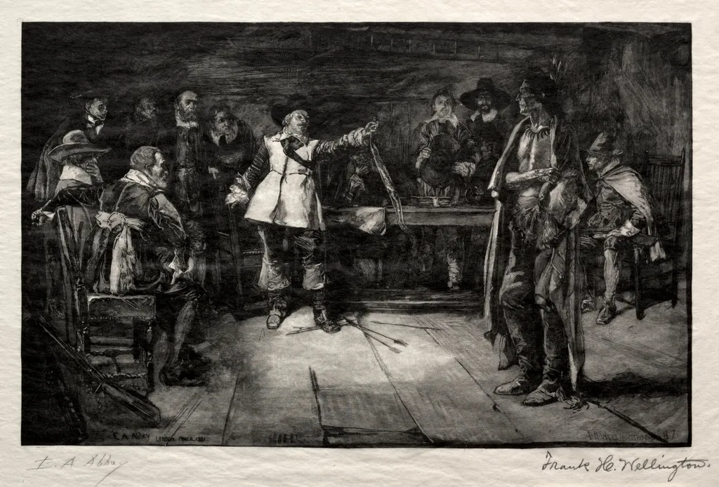 Miles Standish's Challenge, by Frank H. Wellington, 1887