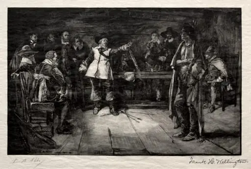 Miles Standish's Challenge, by Frank H. Wellington, 1887