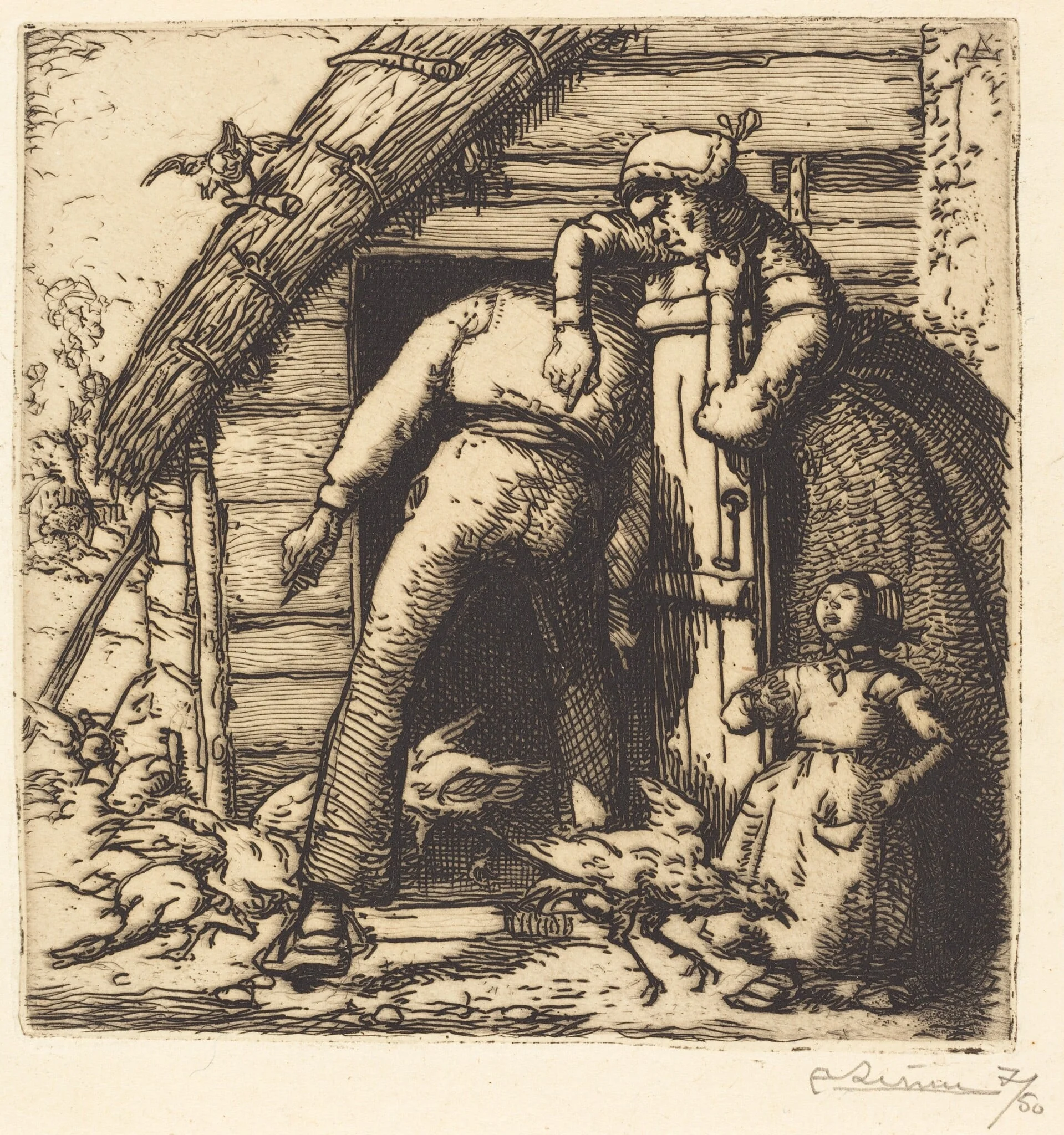 The Poulterer, Vendee (Le Poulailler, Vendee), detail