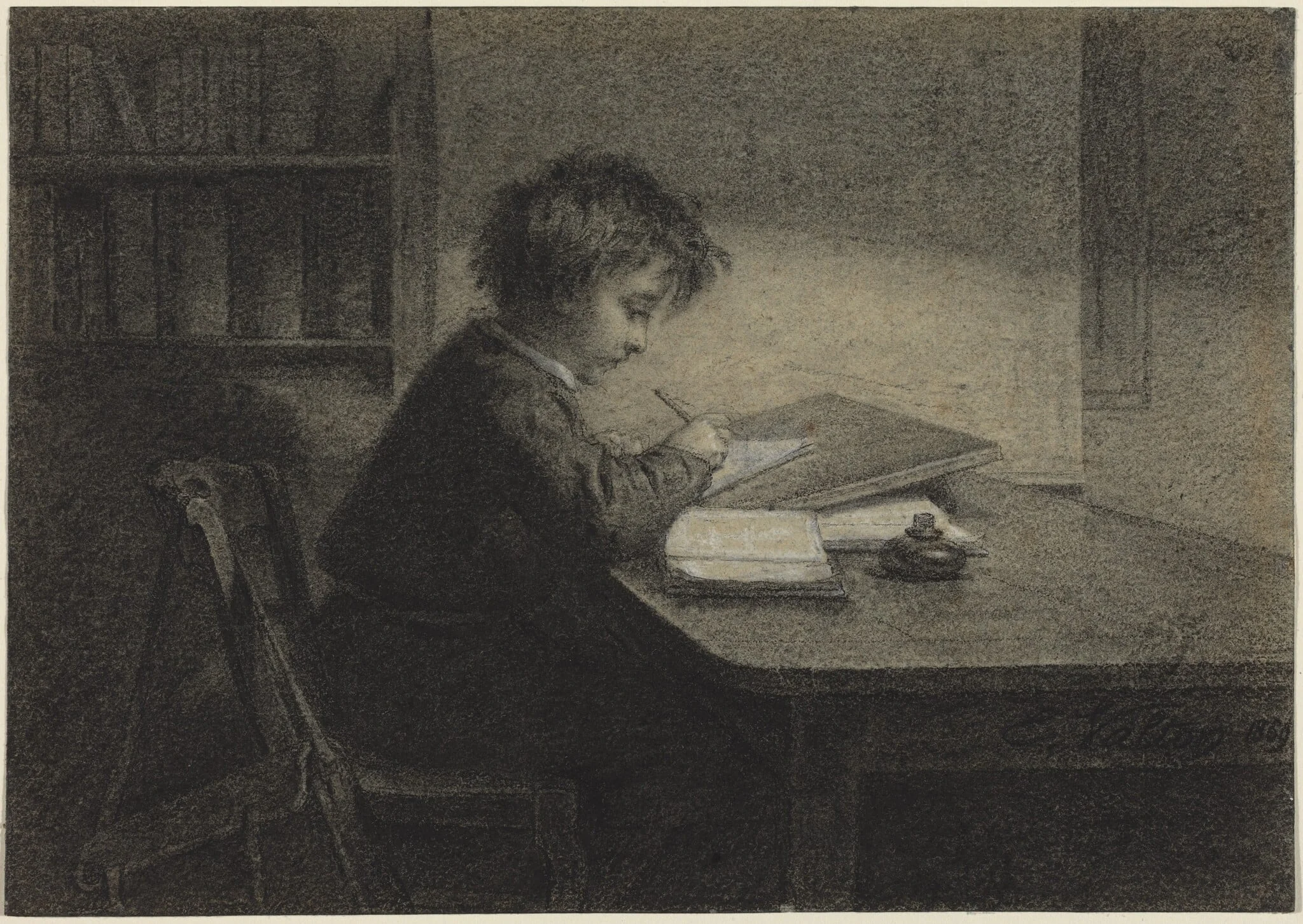 The Scholar, detail