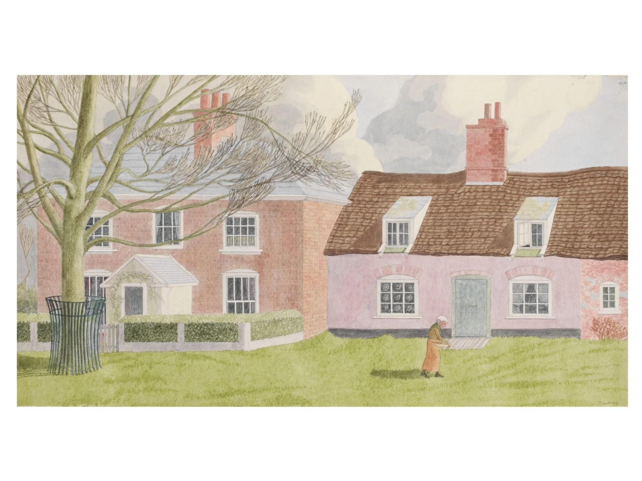 A House and Cottage near the Quay at Orford, detail