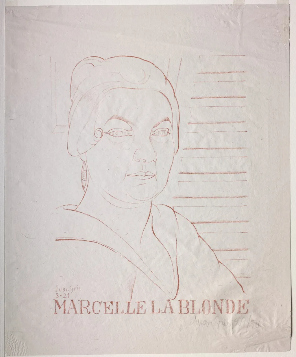 Marcelle la Blonde, by Juan Gris, 1921