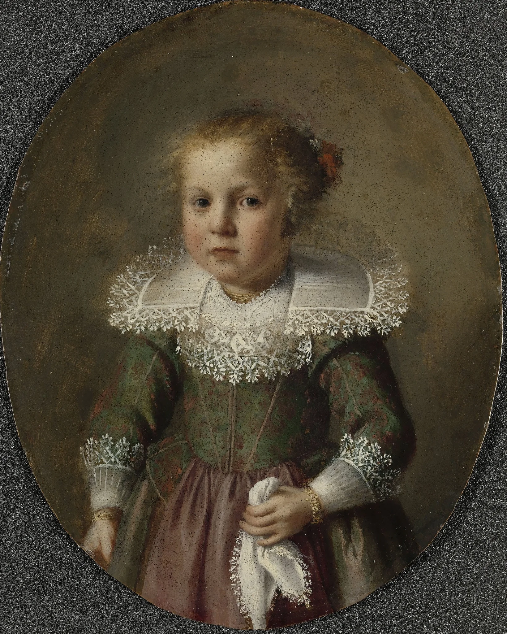 Portrait of Josina Cornelisdr van Esch, detail
