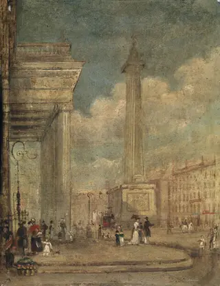 A View of O'Connell Street, Dublin, by George Petrie, unspecified, 1838