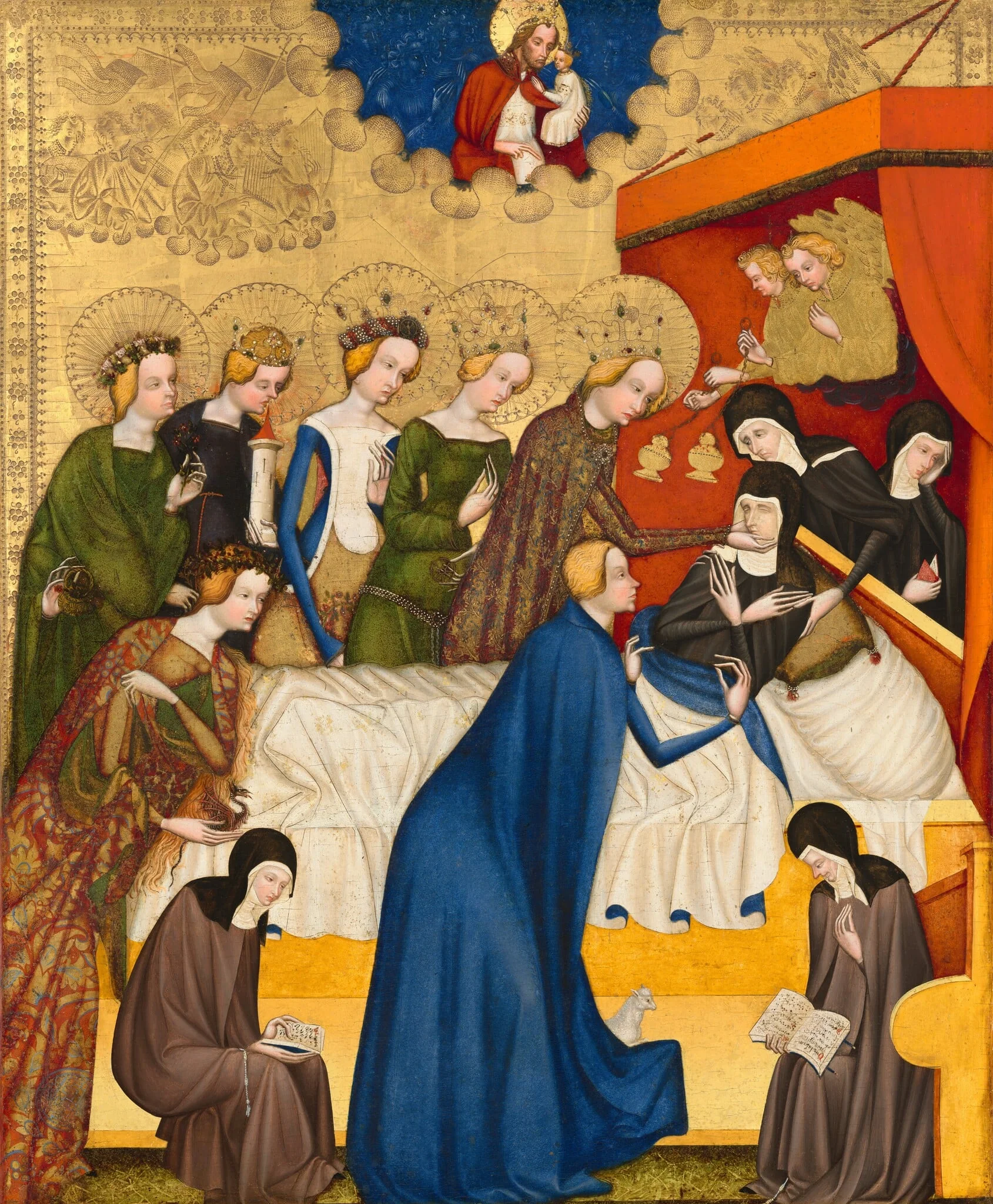 The Death of Saint Clare, detail