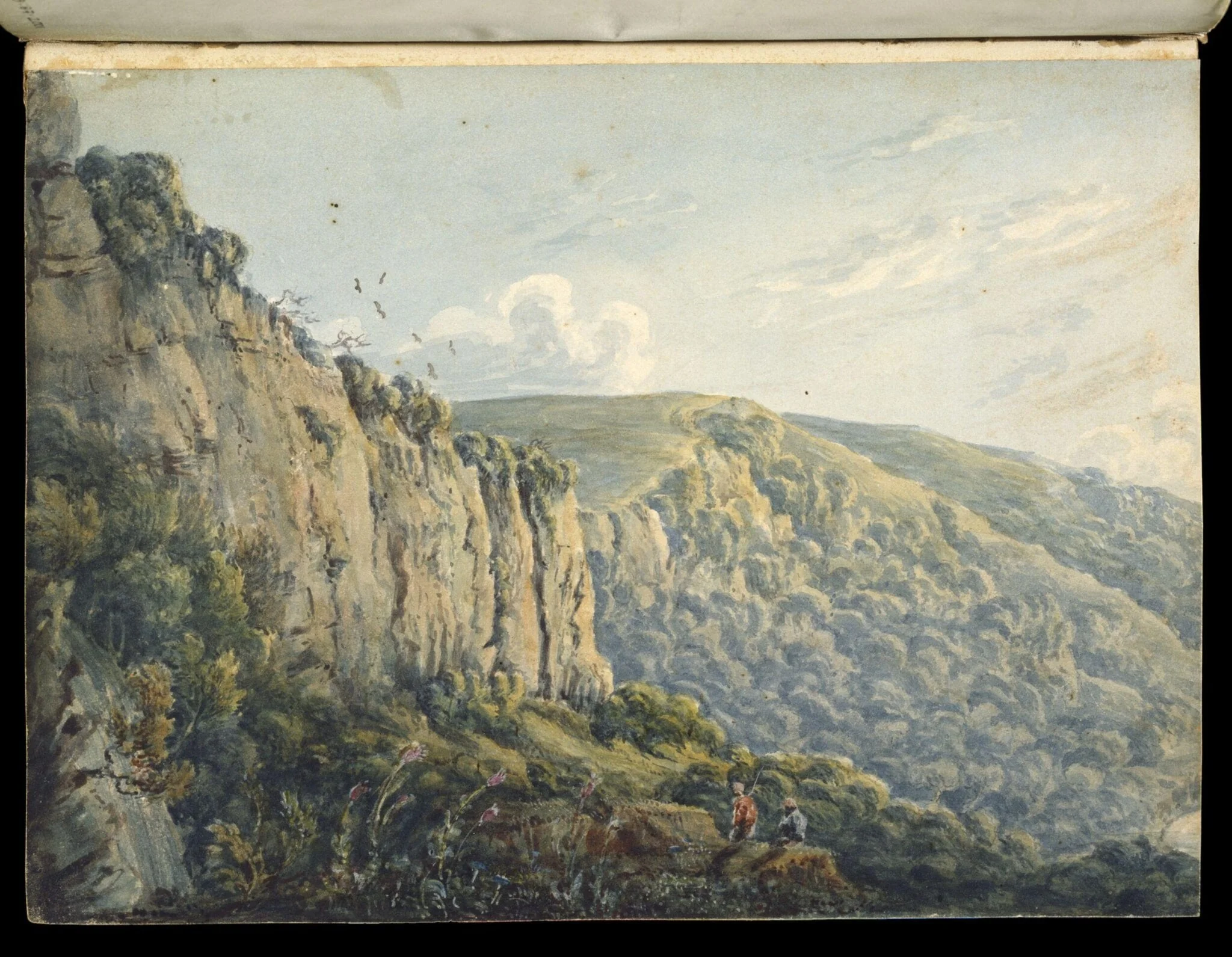 Watercolour from the Ionides Album, detail
