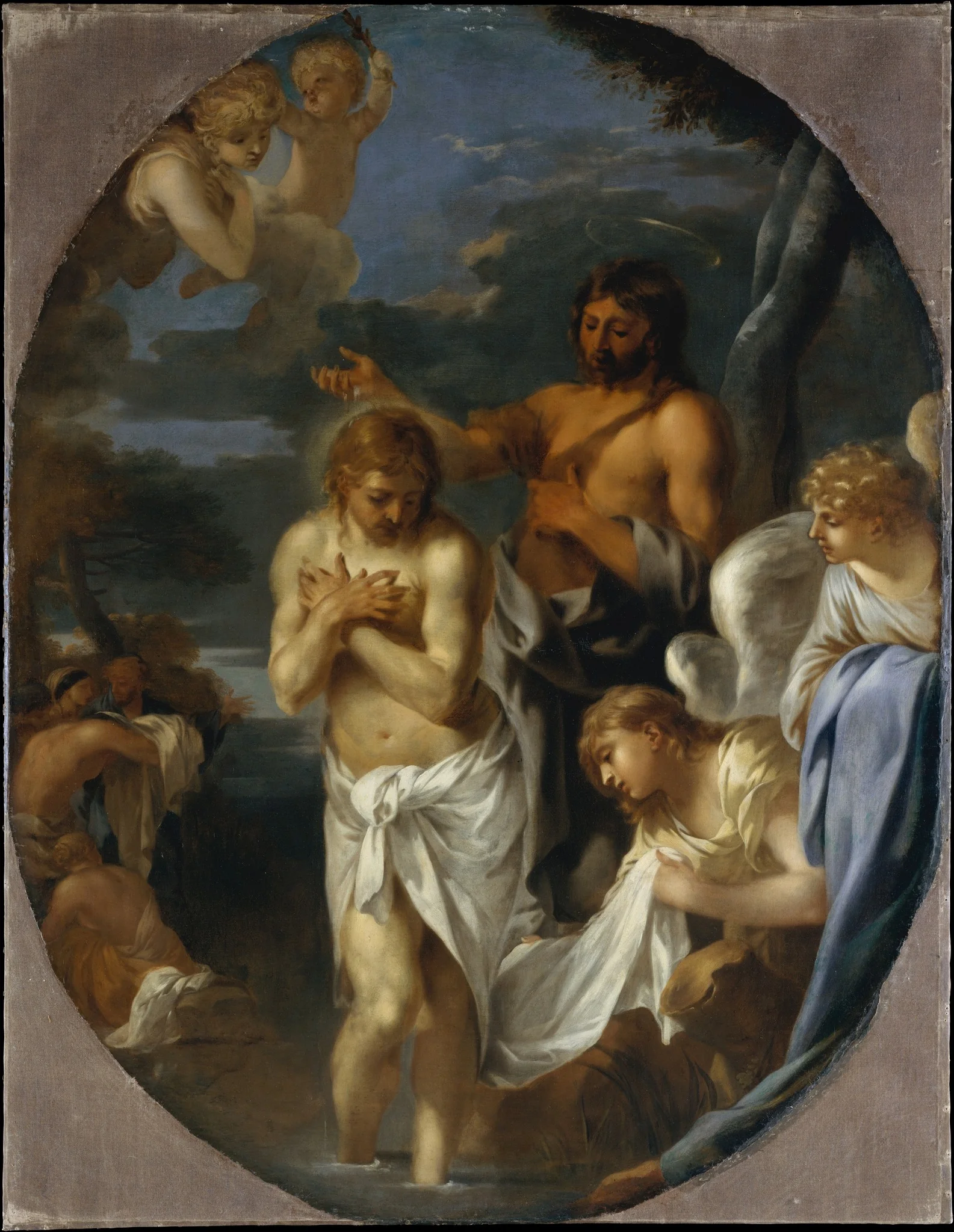 The Baptism of Christ, detail