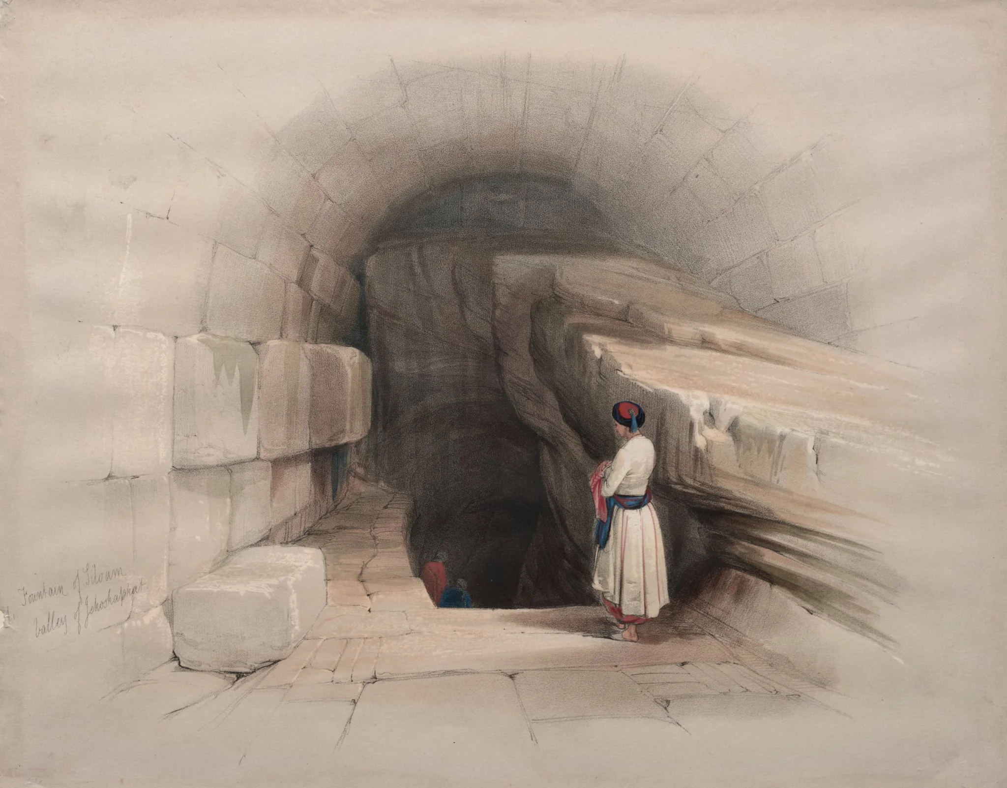 Fountain of Siloam, Valley of Jehoshaphat, detail