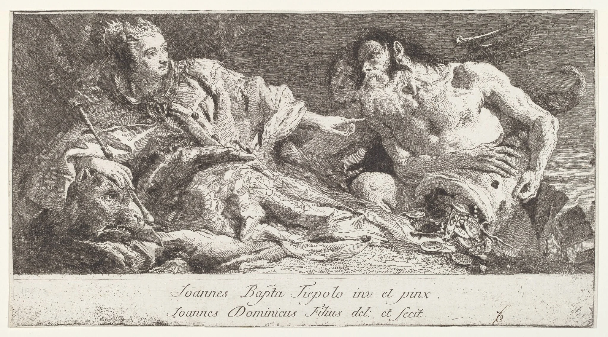 Venice Receiving the Homage of Neptune, detail